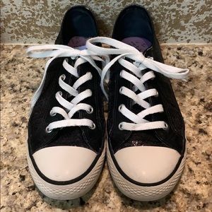 Black sequence shoes